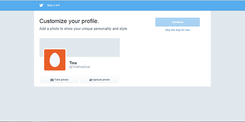 create twitter profile